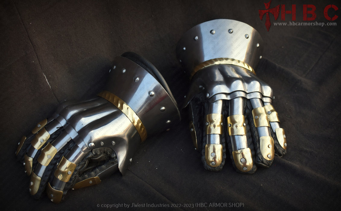 medieval hand armor