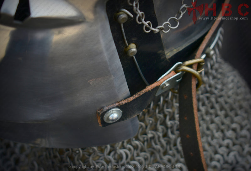 medieval reenactment helmet
