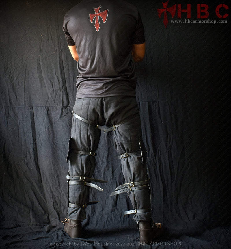 European Leg Armour With front Shin Guard