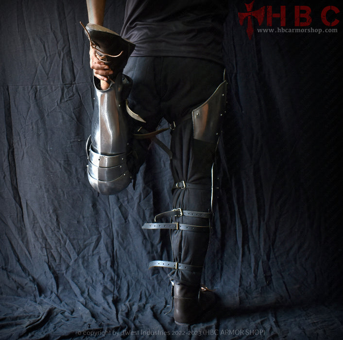 medieval combat leg armor