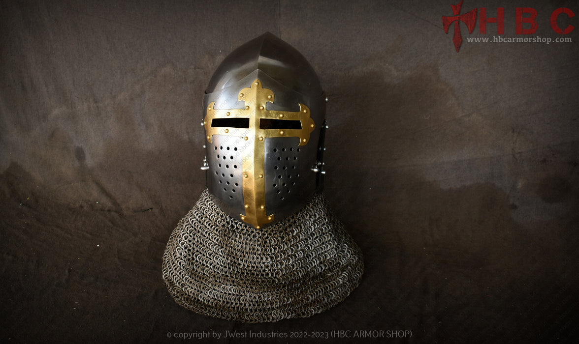 medieval sugarloaf helmet