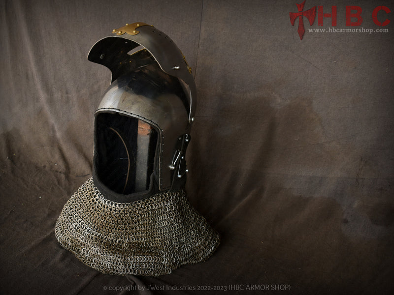 medieval armour and helmet