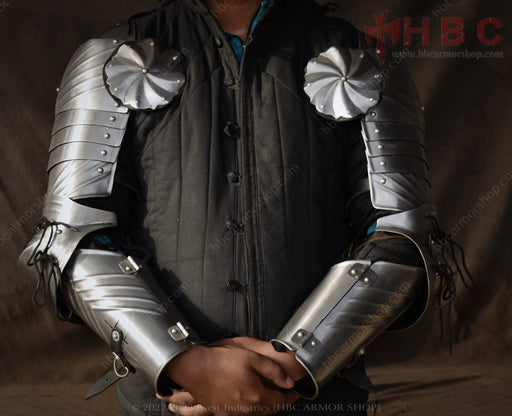 gothic style arm armour set