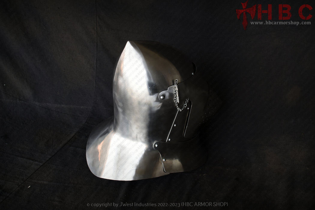 Great Bascinet Helmet with 3 Different Visors