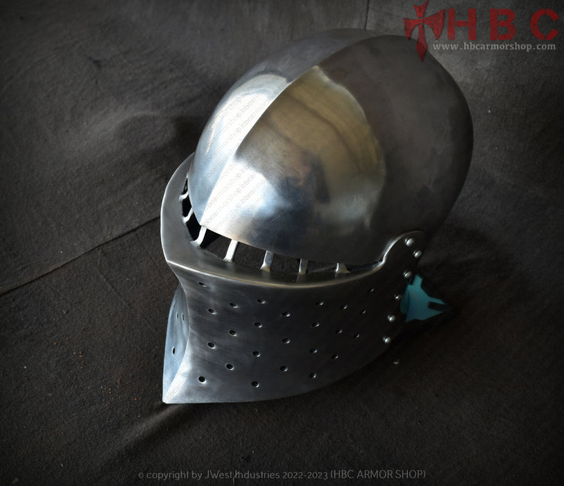 Samson Frog mouth Helmet — HBC Armor Shop Samson Frog mouth Helmet — HBC Armor Shop
