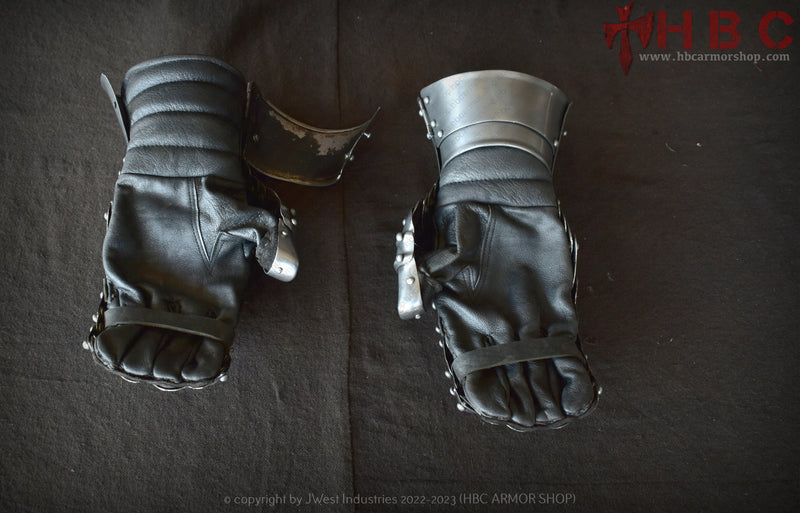 long cuff gauntlet