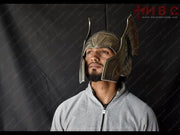 Wearable Thor inspired steel helmet with Norse design YouTube video by HBC Armor Shop