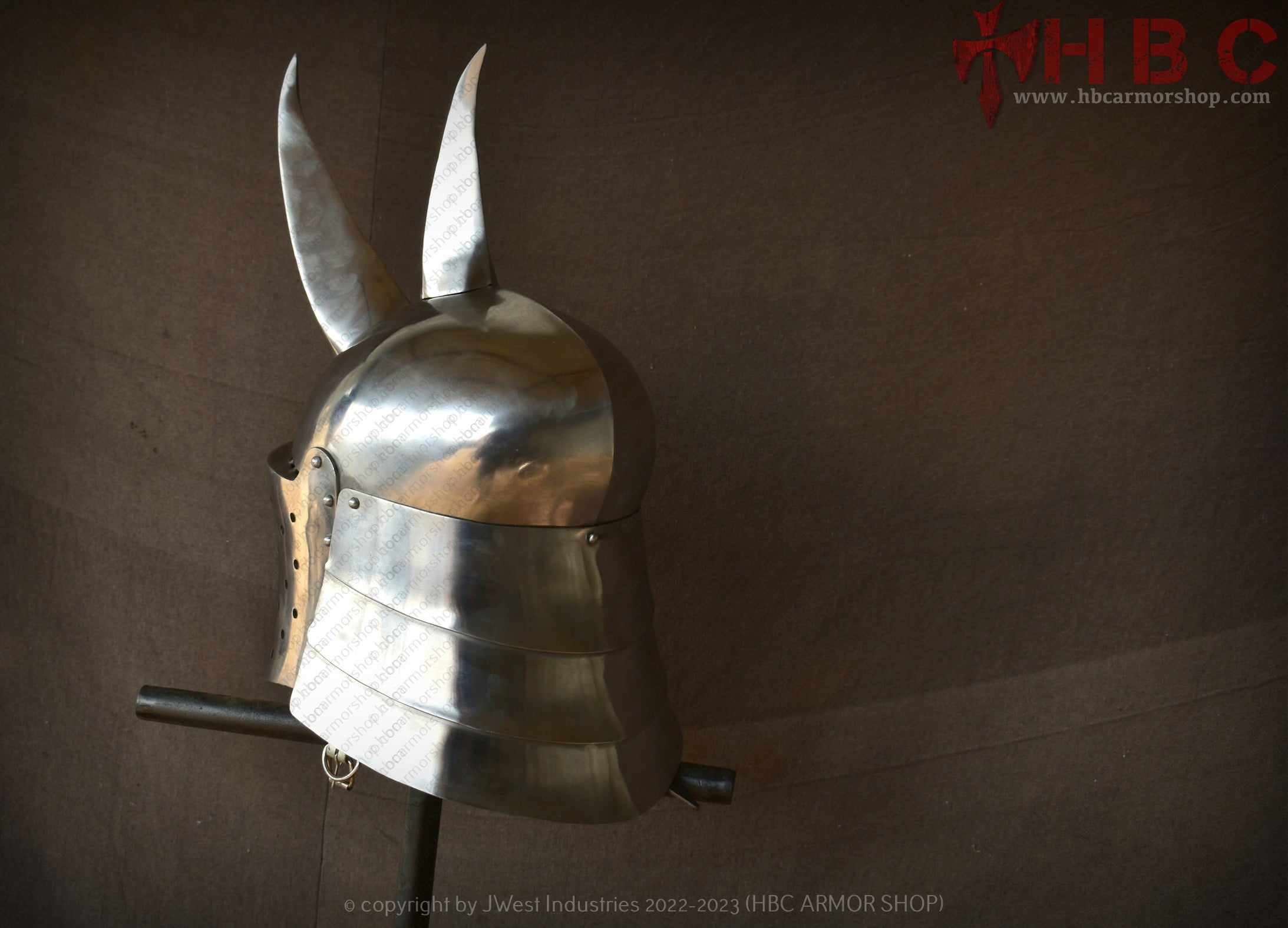 Samson Metal Horns Helmet — HBC Armor Shop