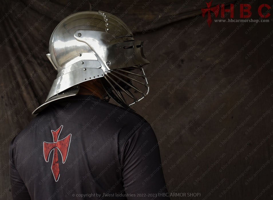 medieval reenactment helmet