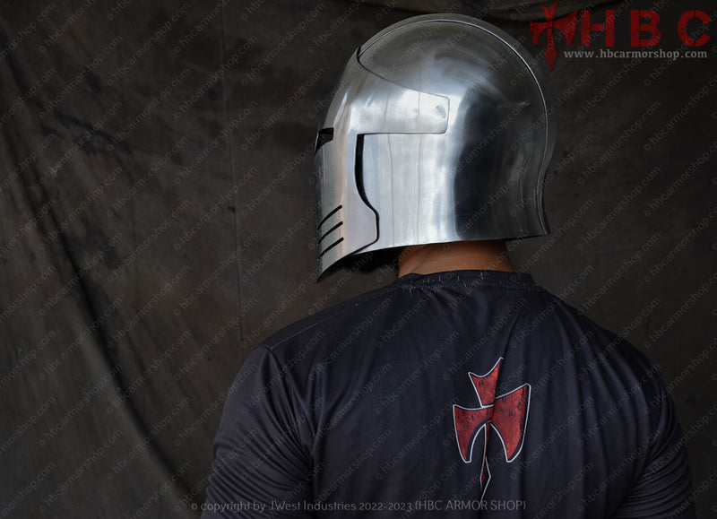 medieval larp helmet