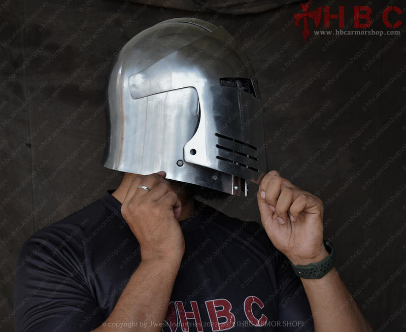 custom larp helmet