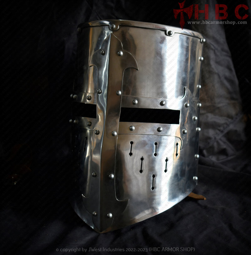metal larp helmet